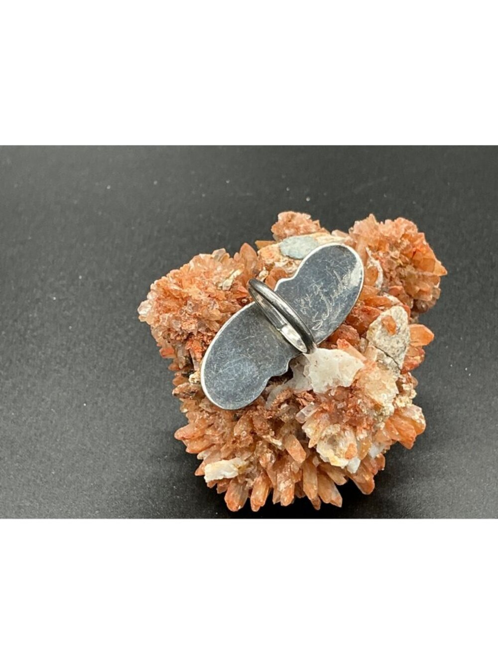 Zuni Native American Turquoise Inlay Ring R179 - Picture 2 of 2